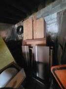 Contents of CORNER- Garbage Can - Globes - Various Wood