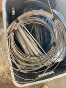 Box of Plastic Hoses and Metal Wire