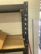 Metal Shelving Unit with Wooden Shelves, 6ft x 2ft x 6ft