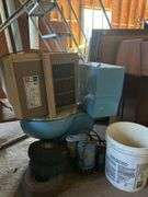 Lot of Assorted Items - General Electric Fashionette Air Conditioner Model AGKE208AB - Toilet - Wayne Sump Pump, Wheels, Bucket