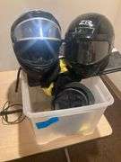 2 Bike Helmets, Hard Hat with Safety Goggles