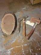 Axes and 20in Wooden Plaque