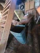 Contents of CORNER- Garbage Can - Globes - Various Wood