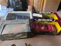 4 Die Cast Model Cars, Corvairs, Mercedes