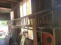 3 Wooden Ladders Approx 16ft