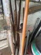 2 Ladder 4ft, Ladder 10ft, Shovel, Rake, Garden Hoe, Etc.