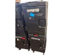 2 Rubbermaid Insulated Food Pan Carriers on Wheels