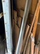 Conveyor Roller Approx. 120 in, with Assorted Wood and Metal