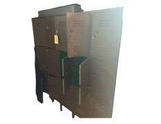 Lockers, 72in x 66in x 15in and Contents - Ceiling Fan, Lights, Tarps