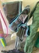 3 Lawn Chairs, Umbrella, Beach Umbrella