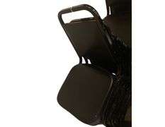5 Black Padded Dining Chairs