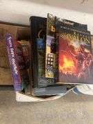 Box of Books with Novels, Cookbooks, and Outdoor Books
