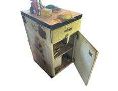 Metal Shelving Container 36in x 25in x 18in with Contents - Saw Blades, Drill Bits, Brake Pads