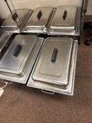2 Rubbermaid Insulated Food Pan Carriers on Wheels