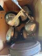 Antique Vehicle Lights, Hand Tools, Chattilon Hanging Scale