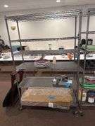 NSF 6 Tier Adjustable Wire Shelf on Casters 47.75" W x 18" D x 75.