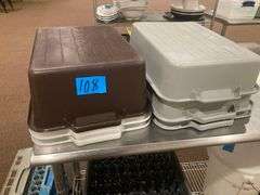 6 Plastic Food Containers