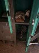 Lockers, 72in x 66in x 15in and Contents - Ceiling Fan, Lights, Tarps