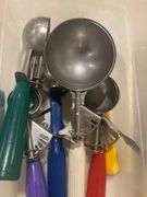 2 Bins with Assorted Ice Cream Scoops