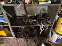 Contents of Shelf - straps, Wire, Hose, Etc