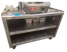 4’ Stainless Steel Table with Storage Underneath