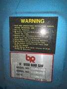 BR 14in Wood Band Saw - Model WBS-142 - Serial No. 199140 - 67in Tall