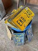 30 Plus License Plates Including Pennsylvania Keystone State, Bicentennial, Blue, Yellow, Tri Color, Truck Plates