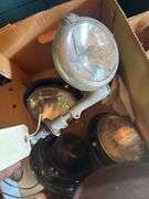 Antique Vehicle Lights, Hand Tools, Chattilon Hanging Scale