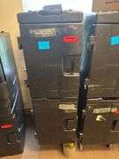 2 Rubbermaid Insulated Food Pan Carriers on Wheels