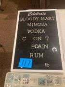 Money Drawer For Cash Register, Letter Board with Letters of Various Size, Color, and Font