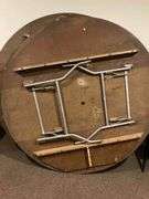 2 6ft Round Wooden Folding Tables