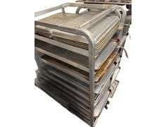 11 Tier Speed Rack with 12 Full Size Aluminum Sheet Trays and 12 1/2 Size Sheet Trays