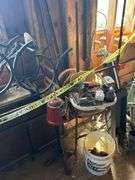 Lot of Assorted Items - Locker, Cabinets, Golf Clubs