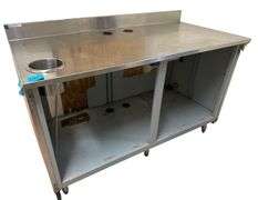 Stainless Steel Prep Station - 60in x 30in x 41in