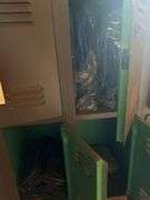 Lockers, 72in x 66in x 15in and Contents - Ceiling Fan, Lights, Tarps