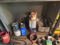 Contents of Shelf - Paint, Hardware
