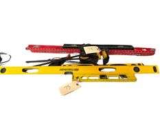 Lot of Levels, Square, and Clamps