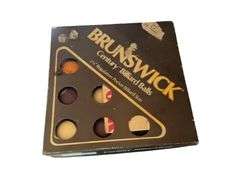 Pool Table 96x44x29 Inches, A Box of Brunswick Cue Balls Various Sizes if Picture Frames, Multiple Used Suitcase