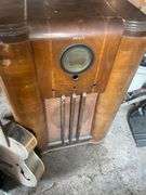 Philco 38-5 Console Radio, Vintage Truetone Guitar with Case