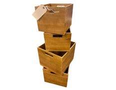 4 Wooden Boxes