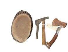 Axes and 20in Wooden Plaque