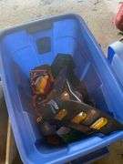 2 Ton Hoist Budgit a File Box and Some Assorted Toys