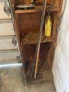 Wooden Storage Unit With Shelves, Approx 60in x 21in x 12in