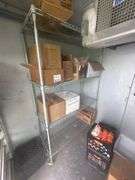 2 Stainless Steel Shelving Units - 48in x 19in x 76in - Located Inside Outdoor Freezer