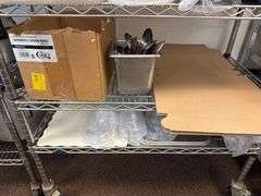 Contents of Shelf including Plastic Ware, Etc