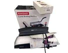 Comb Binding Machine, Fellowes Laminator