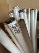 Lot of Assorted Supplies and Equipment - Fluorescent Bulbs, Painting Supplies, Drywall, Animal Crate