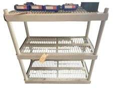 Plastic Storage Shelving Unit Approx 37in x 36in x 18in (Does Not Include Contents)
