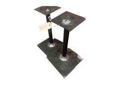 Leaf Shaped Wooden Table with 2 Legs and Screws