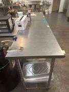 49.5x24” Stainless Steel Table with Can Opener